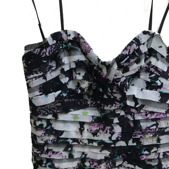 BCBG Floral Maxi Strapless Dress - Picture 4 of 5